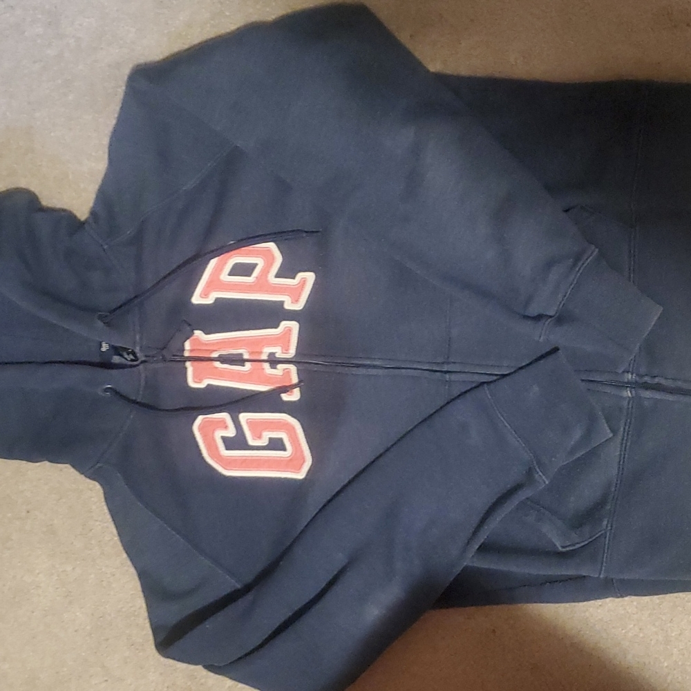 🔴Ladies Large Navy Blue with pink and white GAP spring in front